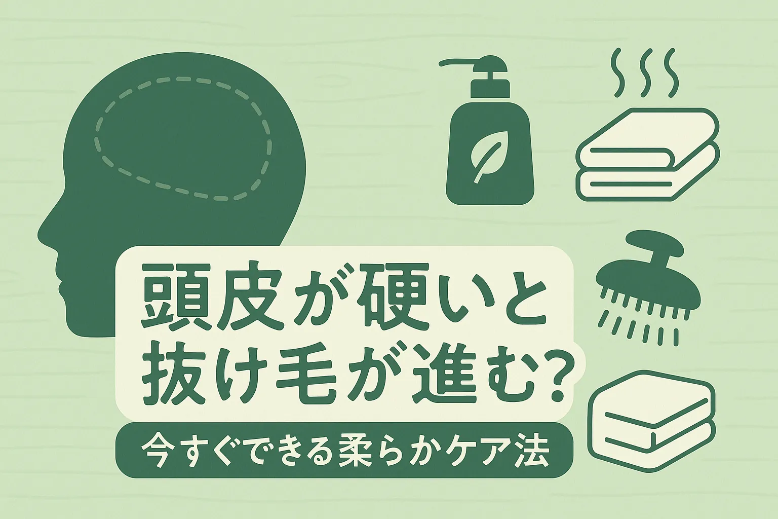 頭皮が固いと抜け毛が進む？